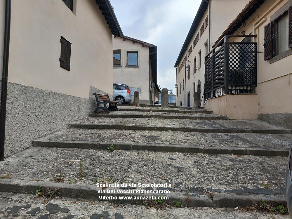 scalinata via scotolatori pianoscarano viterbo centro storico info e foto anna zelli