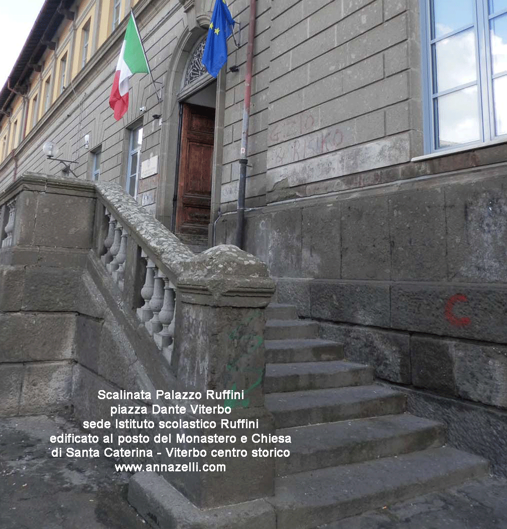 scalinata palazzo ruffini sede di un istituto scolastico piazza dante