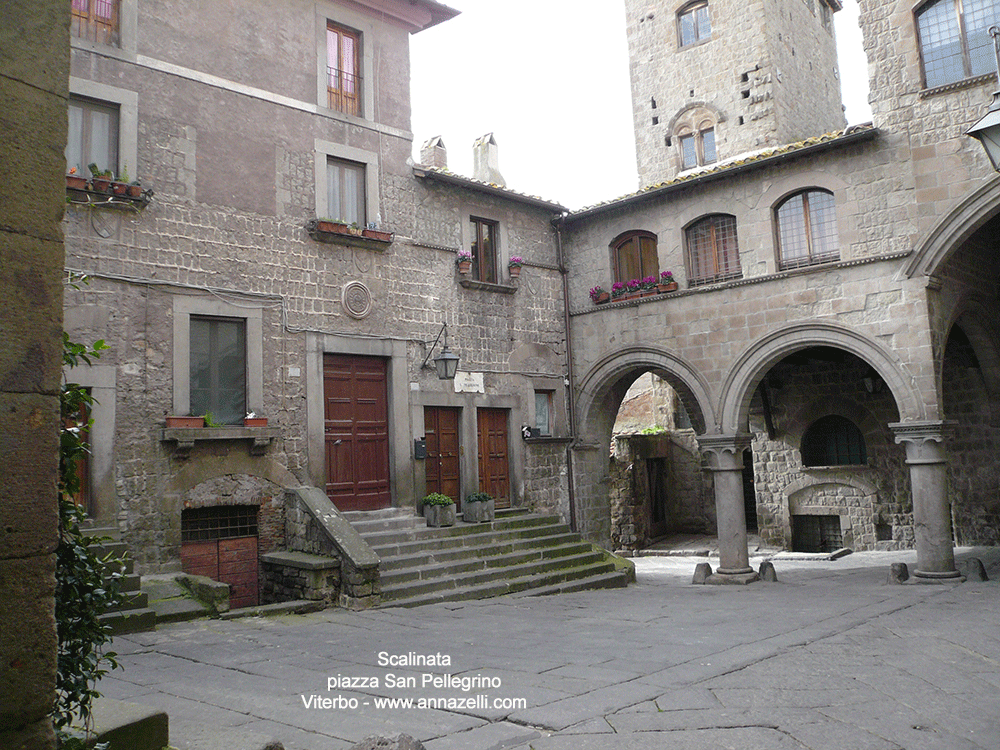 scalinate piazza san pellegrino viterbo info e foto anna zelli