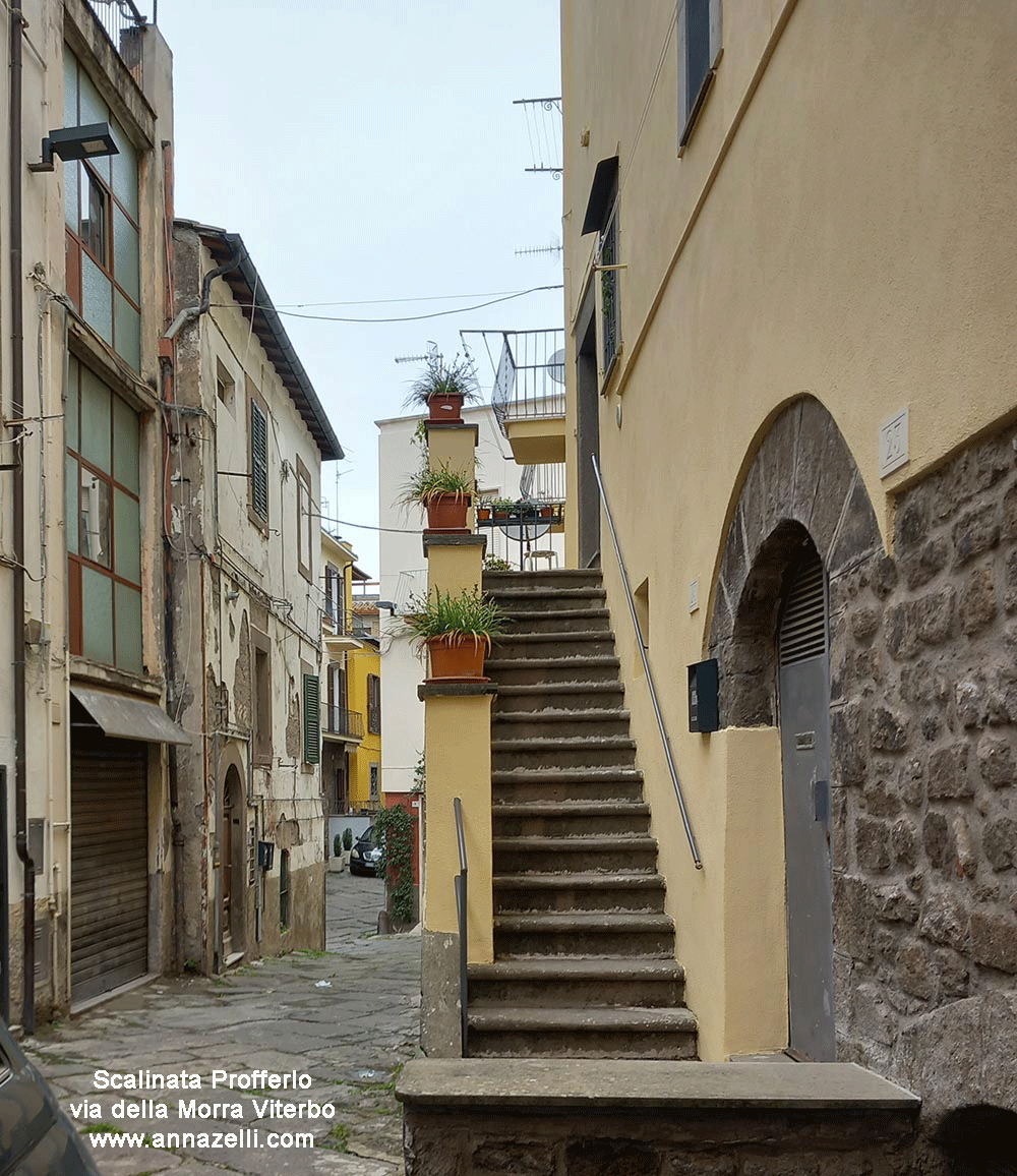 scalinata profferlo via della morra viterbo info e foto anna zelli