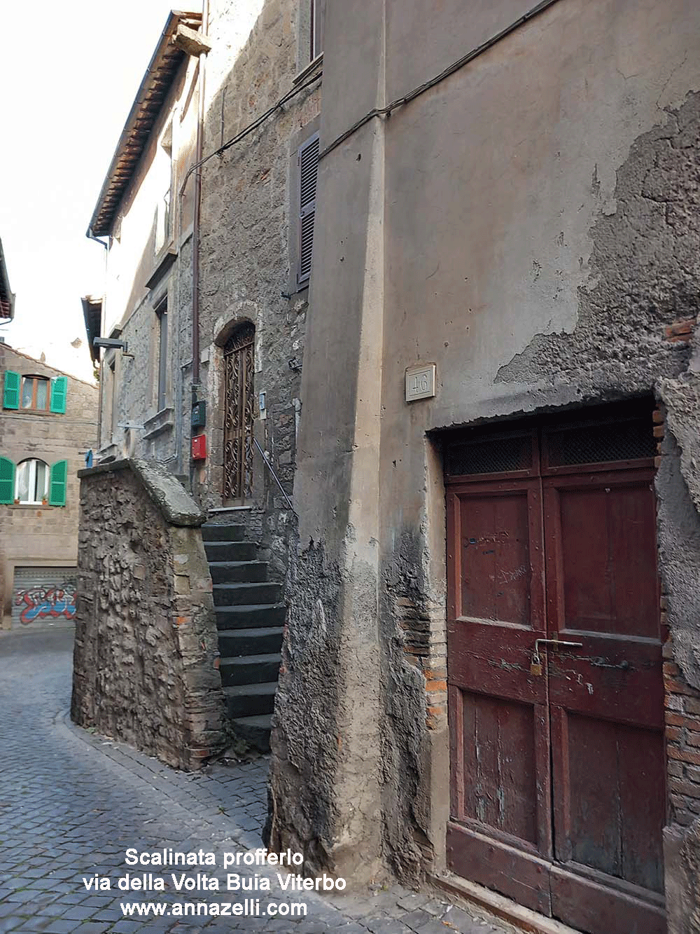 scalinata profferlo via della volta buia viterbo centro info e foto anna zelli