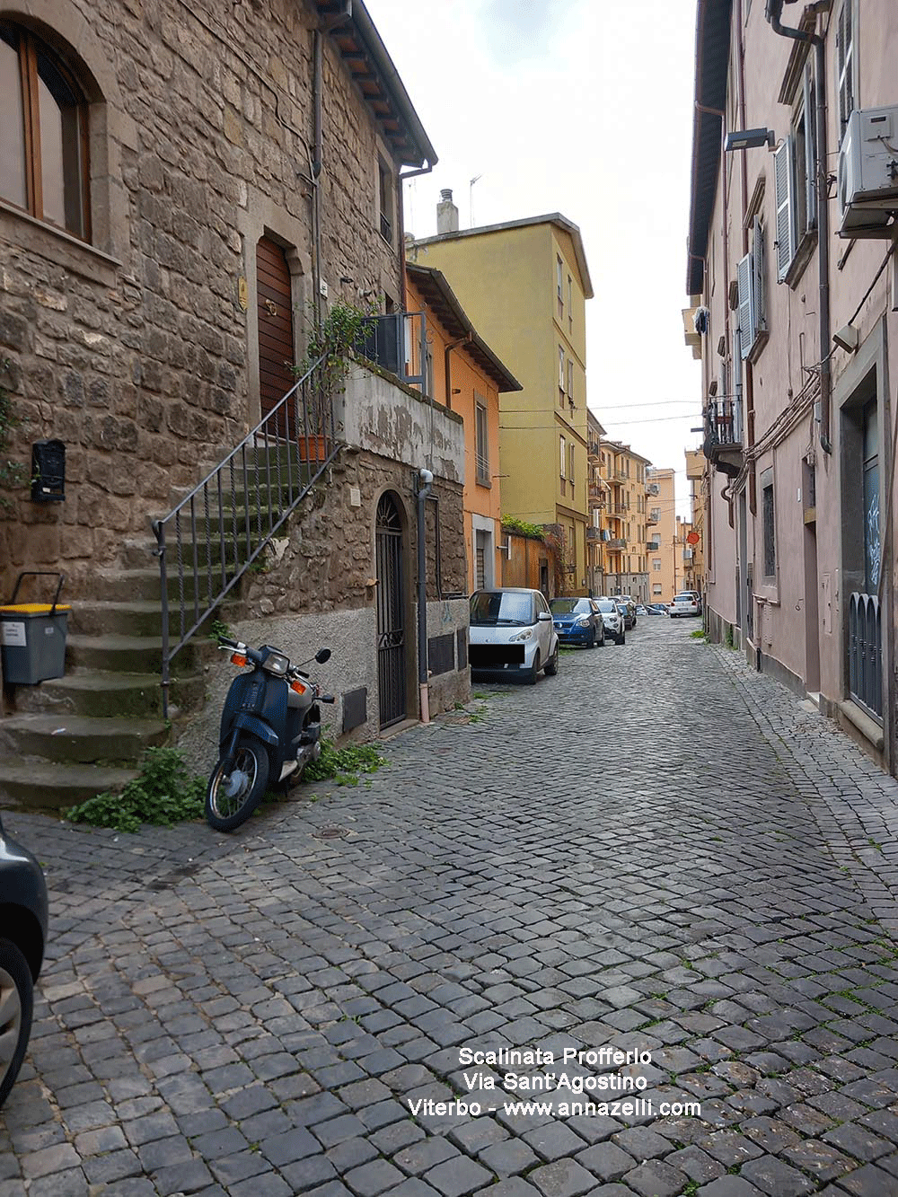 scalinata profferlo via sant'agostino viterbo info foto anna zelli