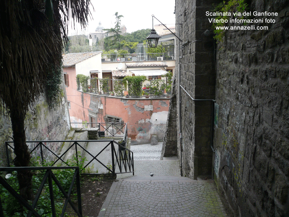 scalinata via del ganfione centro storico informazioni foto anna zelli