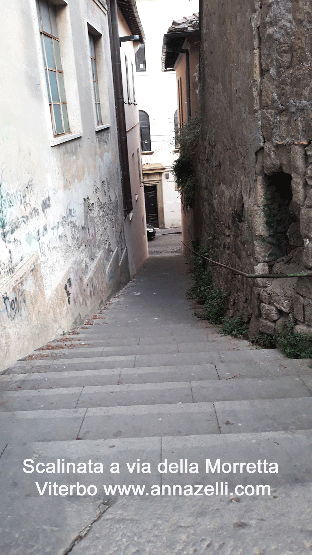 scalinata a via della morretta viterbo centro storico info e foto anna zelli