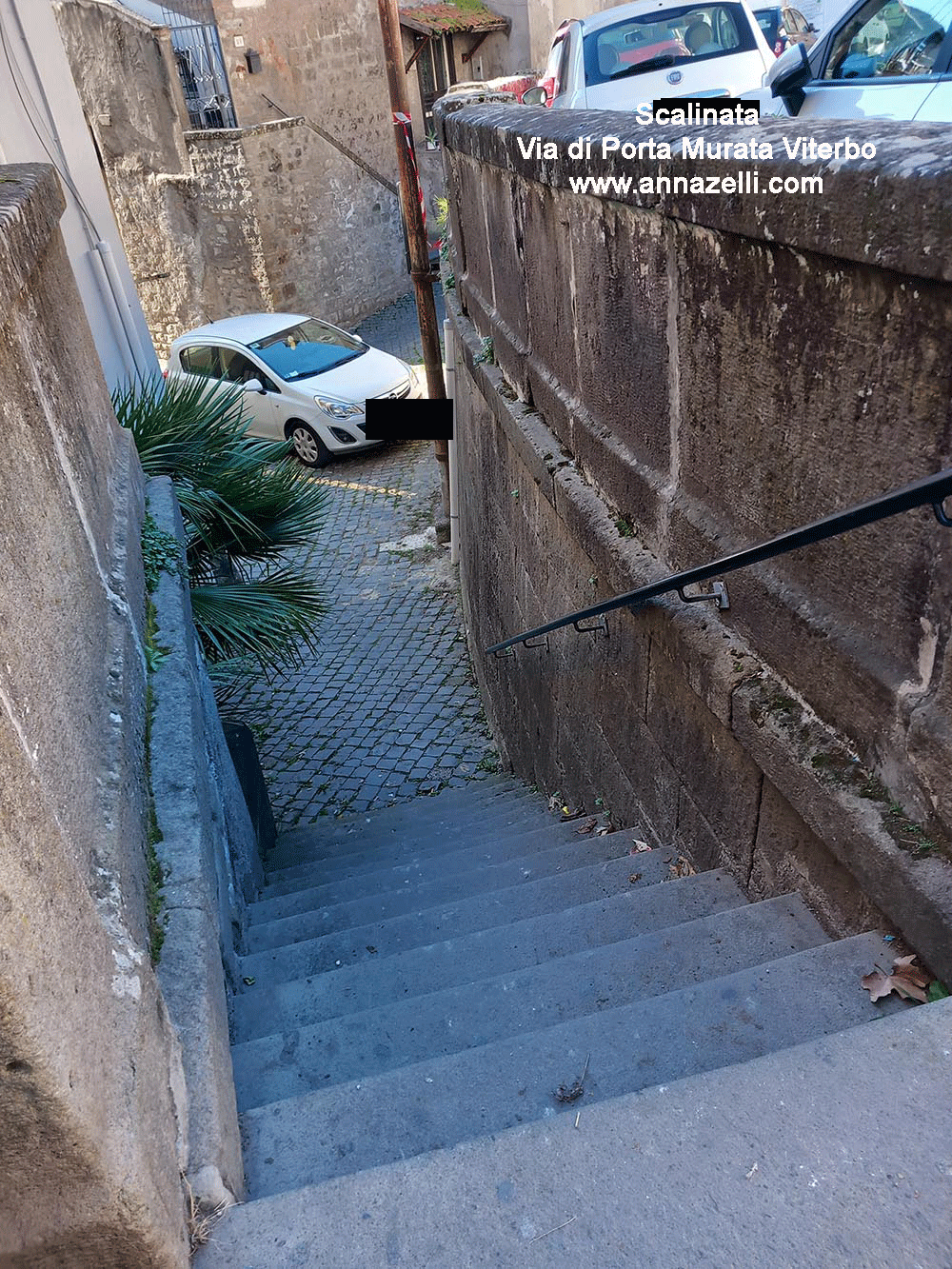 scalinata via di porta murata viterbo centro info e foto anna zelli