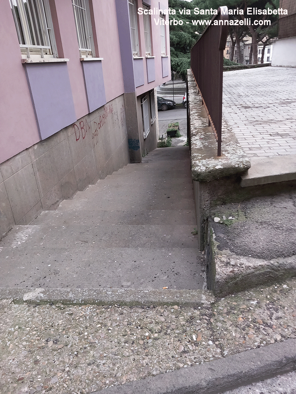 scalinata a via santa maria elisabetta viterbo centro info e foto anna zelli