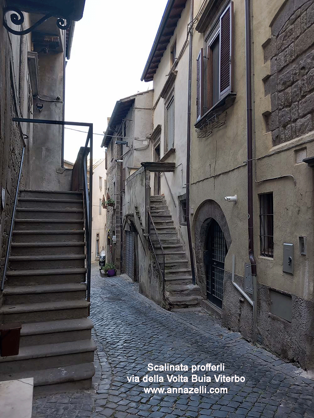 scalinate profferli via della volta buia viterbo centro info e foto anna zelli