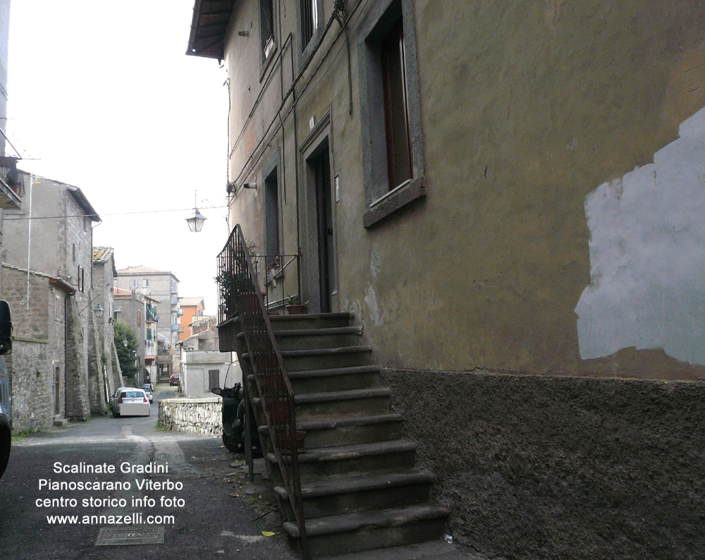 scalinate pianoscarano viterbo centro storico info foto anna zelli