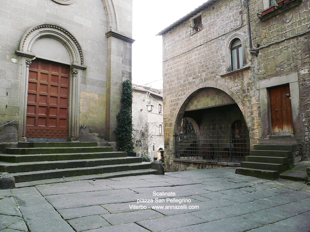 scalinata piazza san pellegrini viterbo info e foto anna zelli