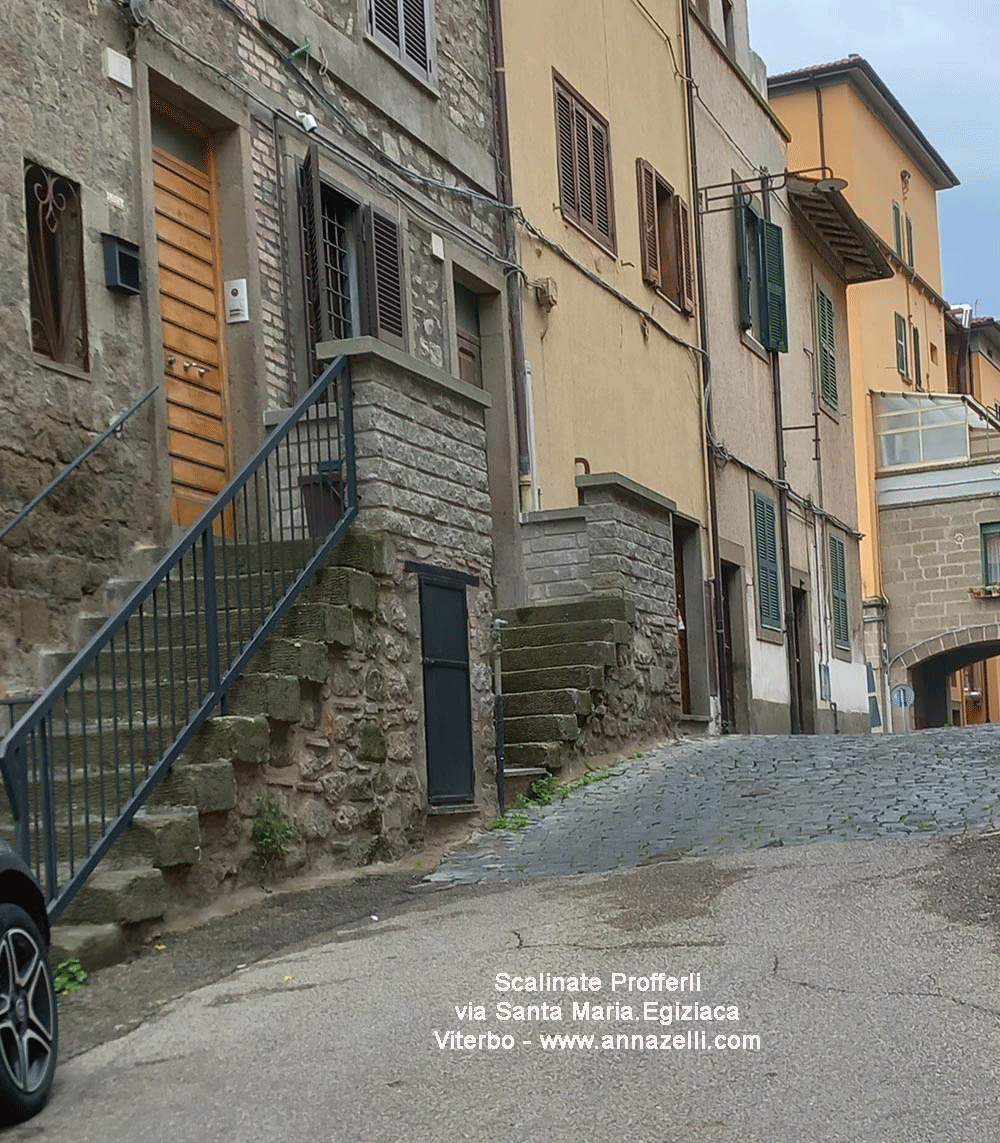 scalinata profferlo via santa maria elisabetta viterbo info e foto anna zelli