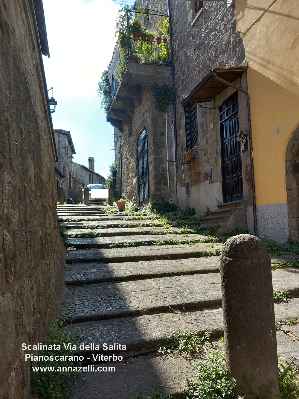 scalinata via della salita pianoscarano viterbo info e foto anna zelli