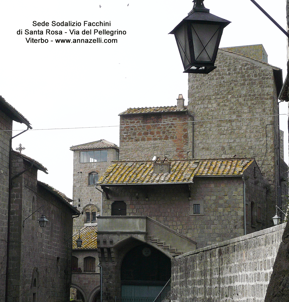 sede del sodalizio dei facchini di santa rosa via del pellegrino viterbo