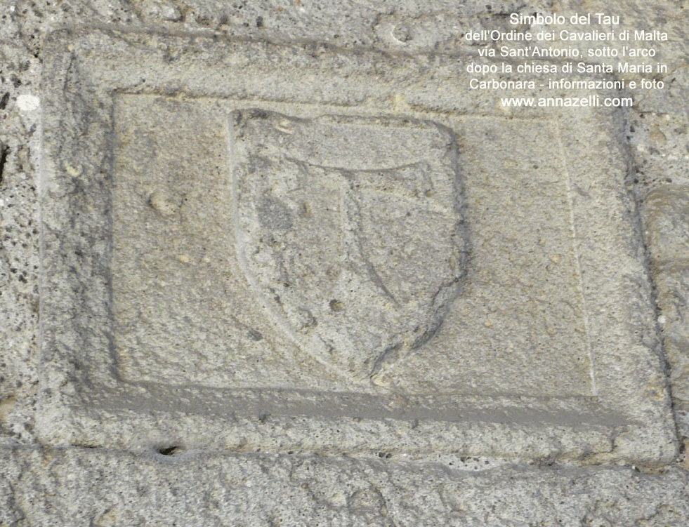 simbolo del tau dell'ordine dei cavalieri di malta via sant'antonio viterbo info e foto anna zelli