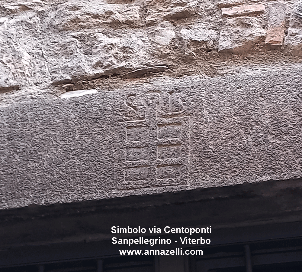 stemmi e simboli via centoponti san pellegrino viterbo centro storico foto info anna zelli