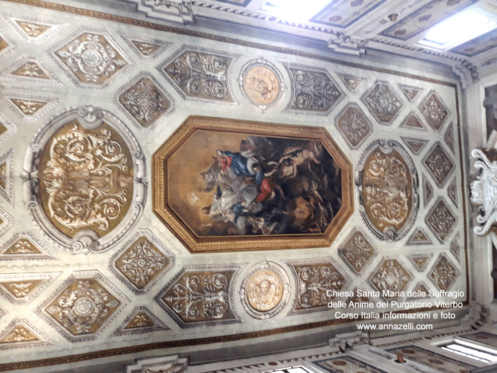 soffitto chiesa santa maria del suffragio corso italia viterbo info e foto anna zelli