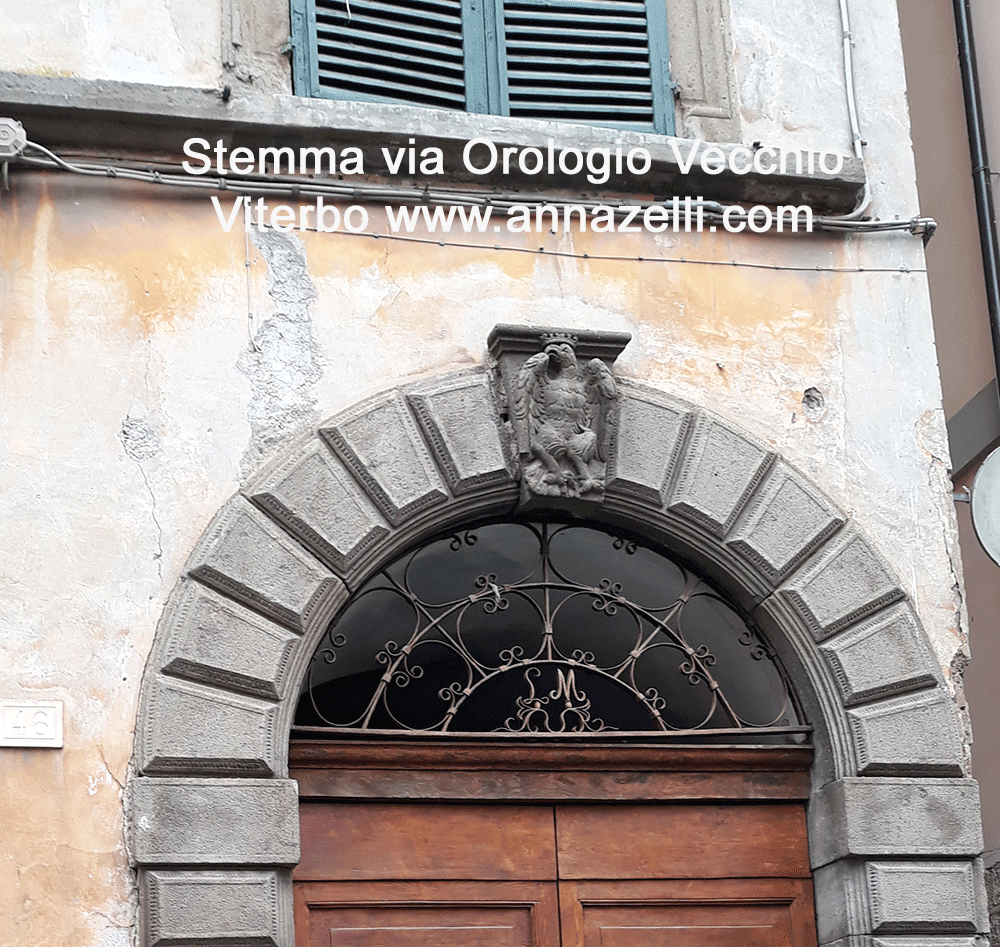 stemma via orologio vecchio viterbo centro sotico