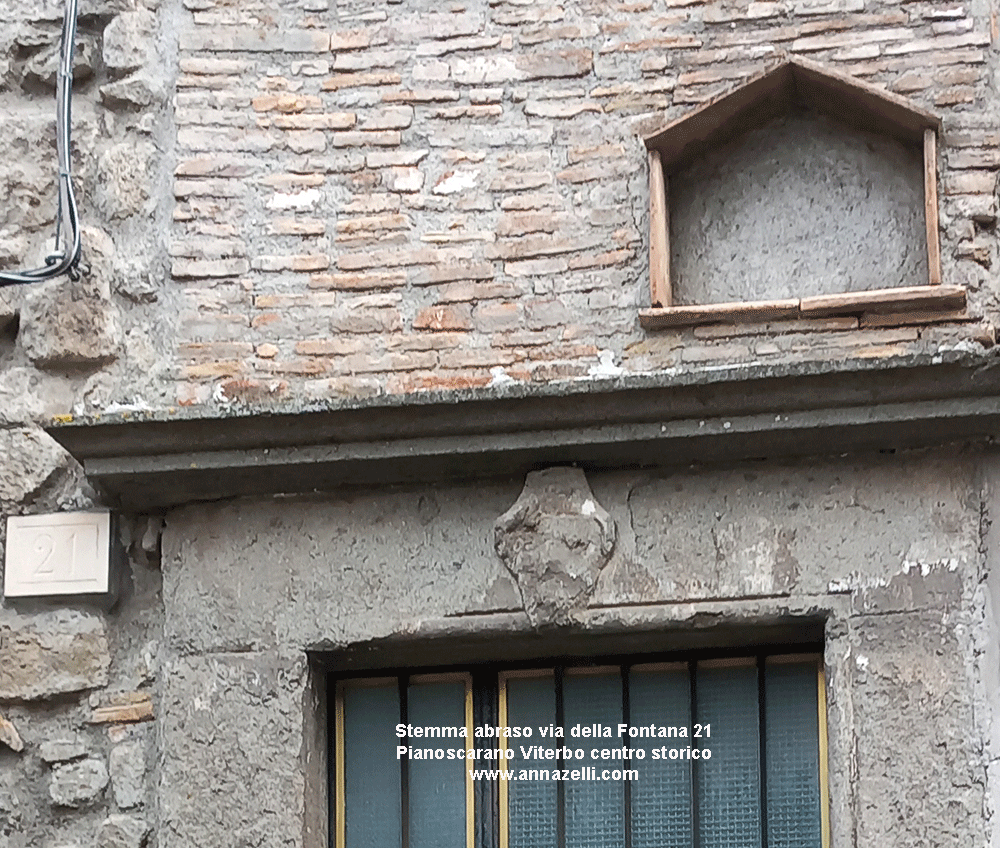 simbolo abraso via della fontana 21 Pianoscarano Viterbo centro storico info foto anna zelli