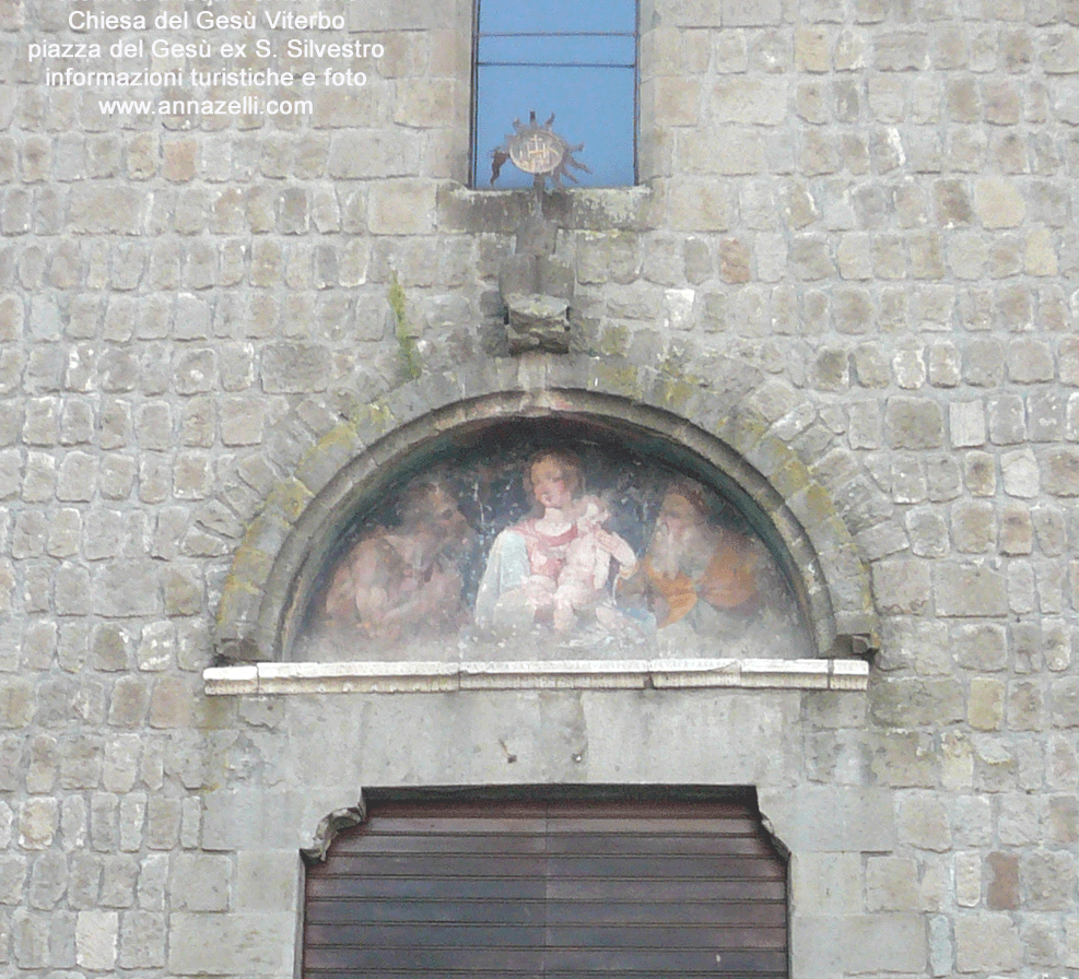 stemma alla chiesa del gesù viterbo centro storico info e foto