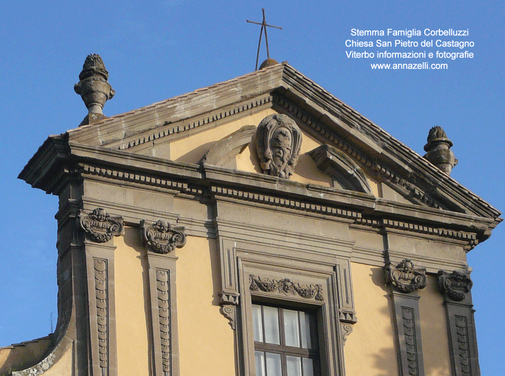 stemma cardinale corbelluzzi alla chiesa di san pietro del castagno viterbo info e foto anna zelli