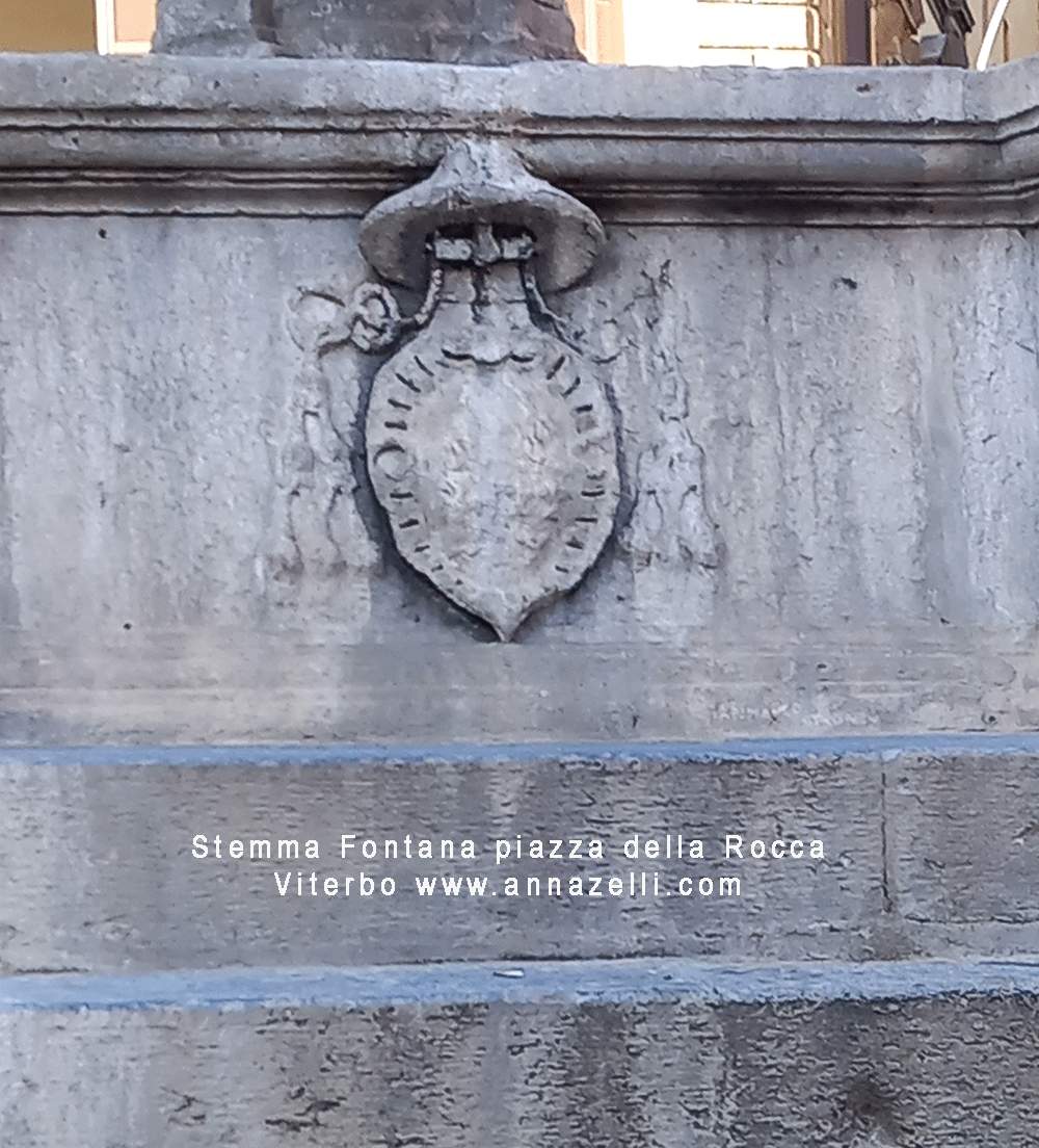 stemma fontana a piazza della rocca viterbo info e foto anna zelli