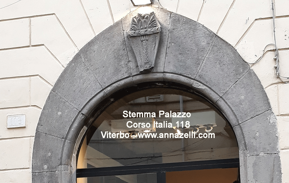 stemma palazzo corso italia 18 viterbo