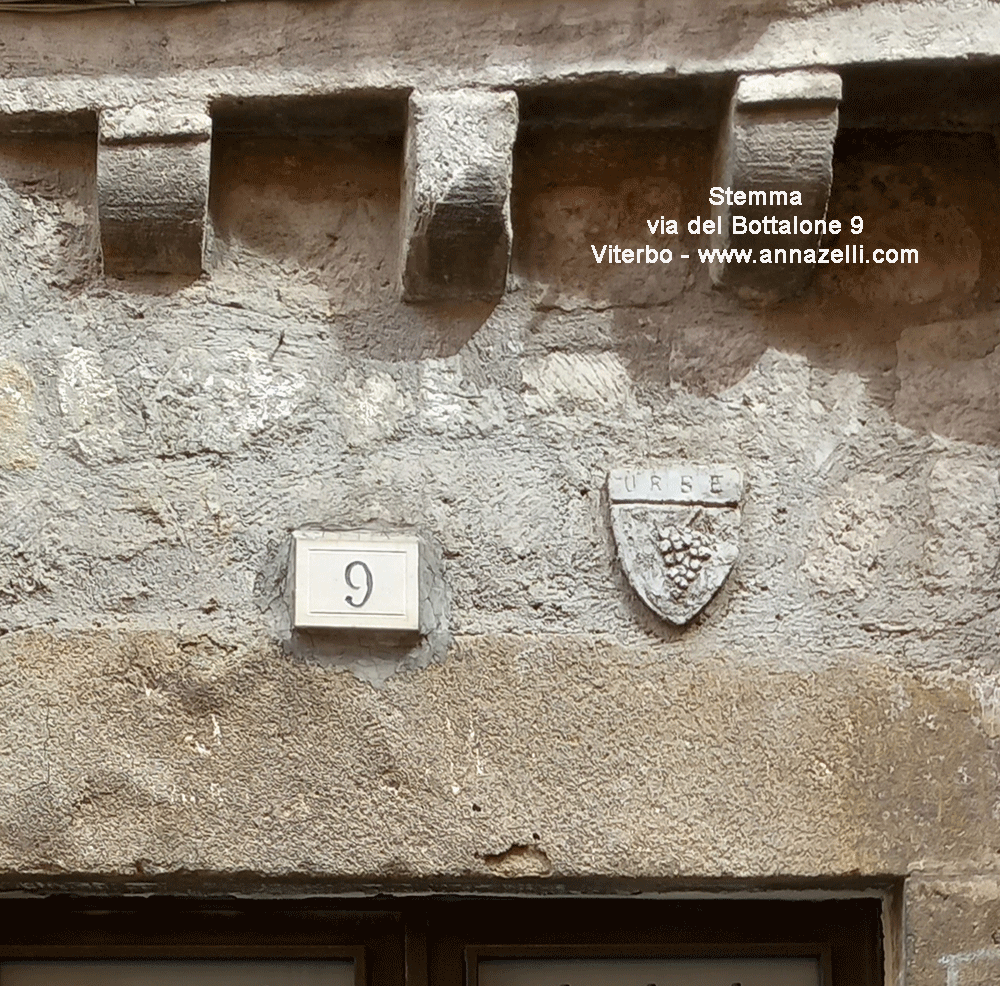 stemma via del bottalone 9 viterbo centro storico info e foto anna zelli