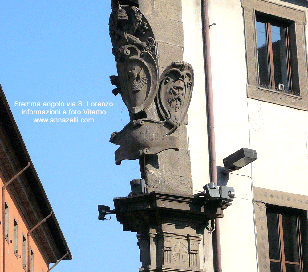 stemmi edificio ex carceri san leonardo angolo via san lorenzo viterbo info e foto anna zelli