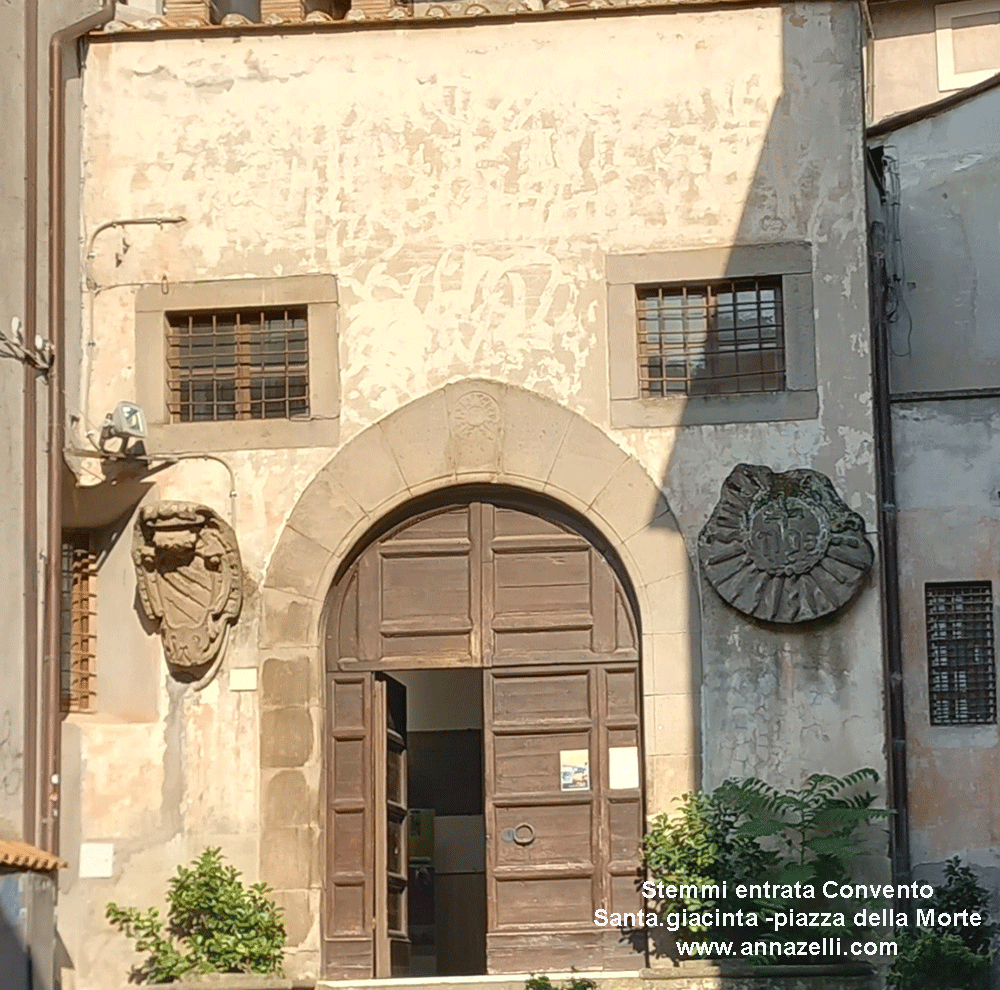 stemmi convento chiesa santa giacinta piazza della morte info e foto anna zelli