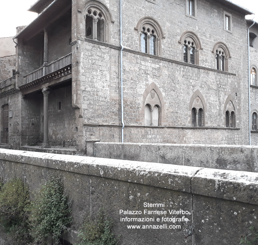 stemmi palazzo farnese via san lorenzo viterbo info e foto anna zelli