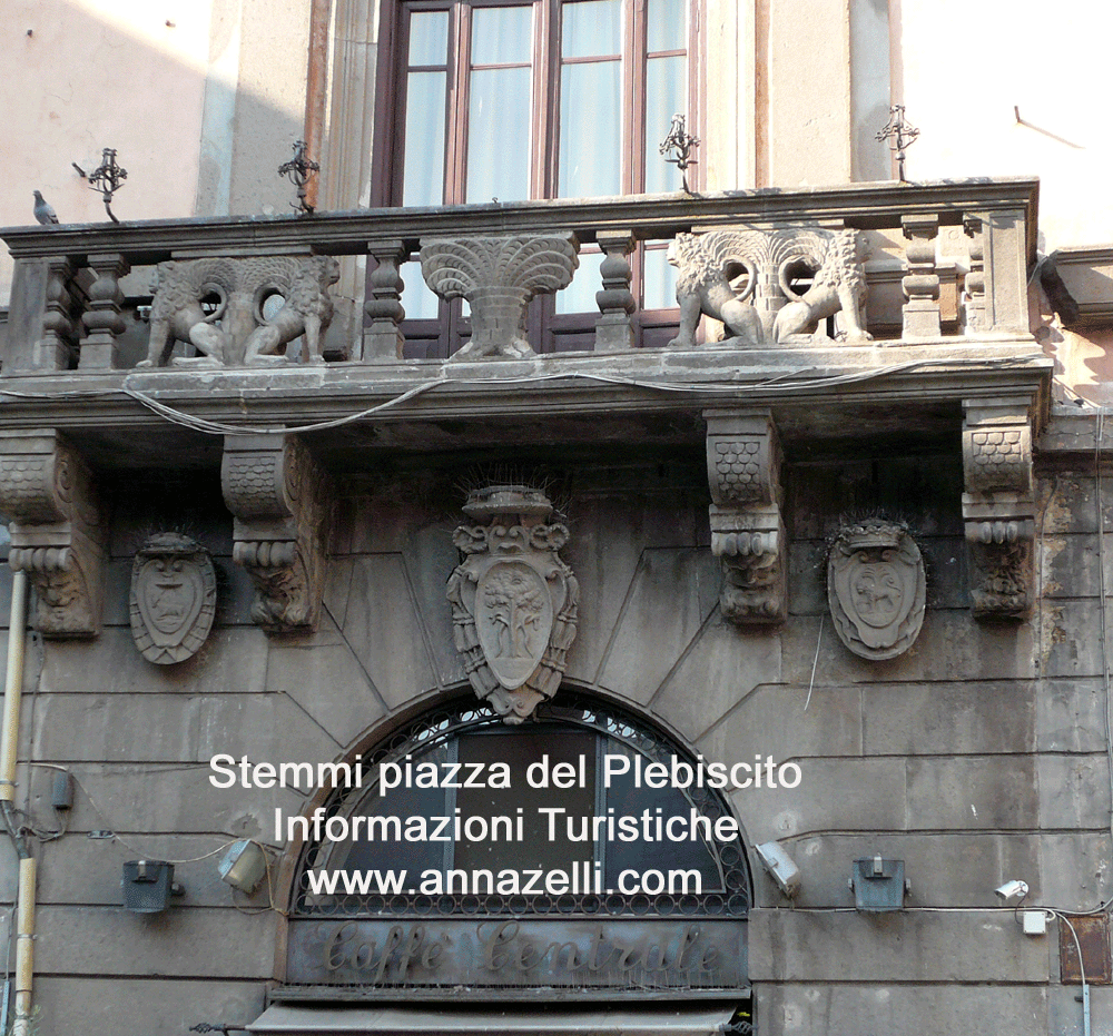 viterbo stemmi piazza del plebiscito