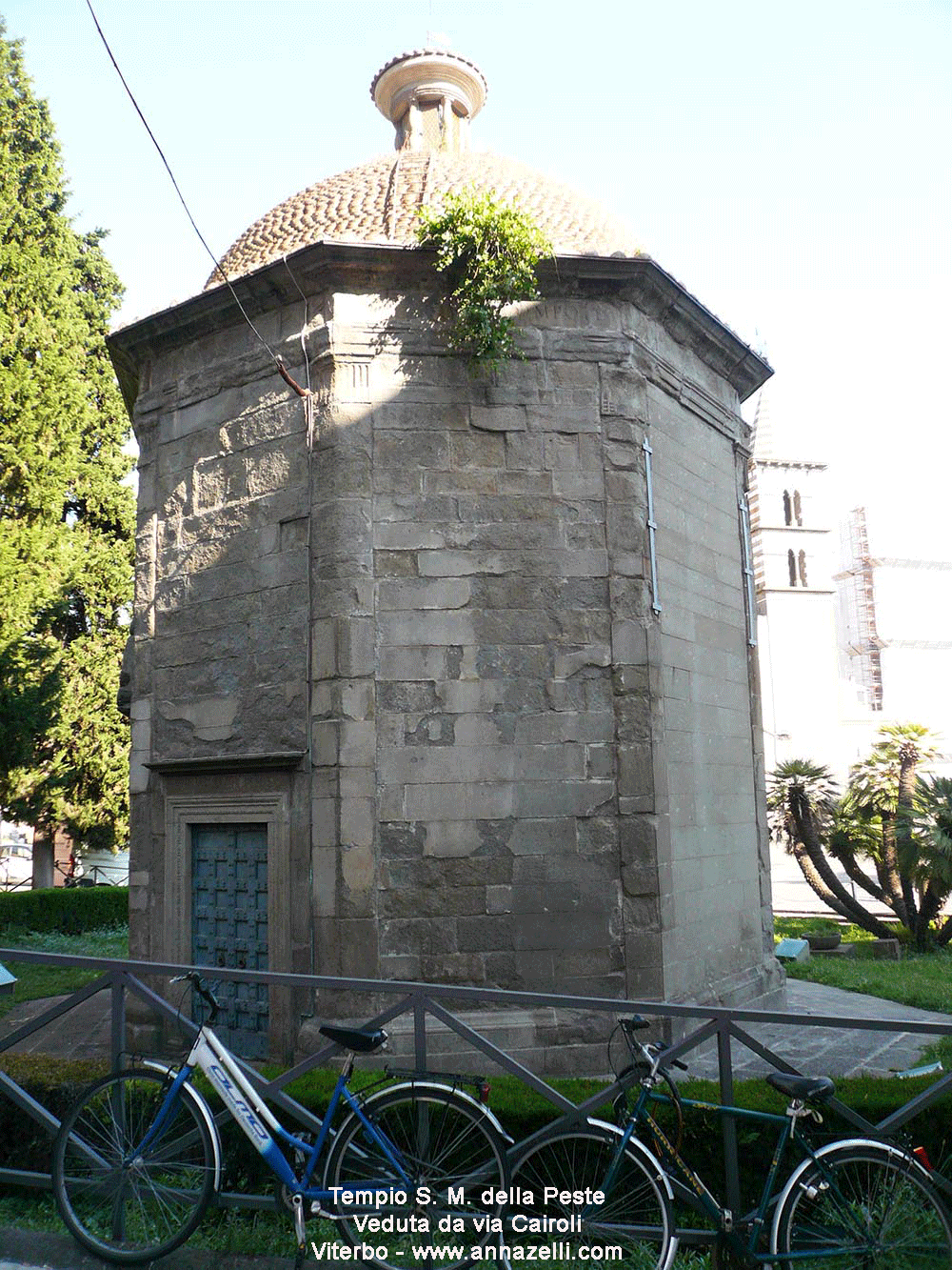 viterbo tempio santa maria della peste veduta da via cairoli viterbo info e foto anna e anna zelli