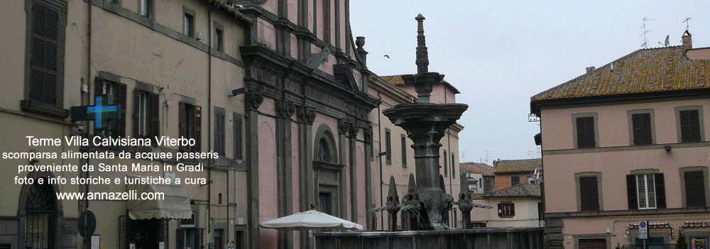 viterbo terme villa calvisiana scomparsa alimentata da acquae passeris