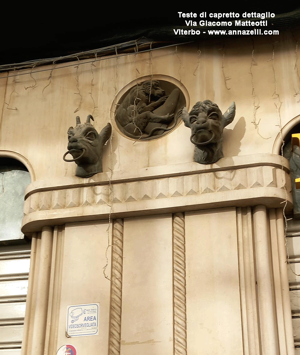 teste di capretto negozio a via giacomo matteotti viterbo centro storico info e foto anna zelli