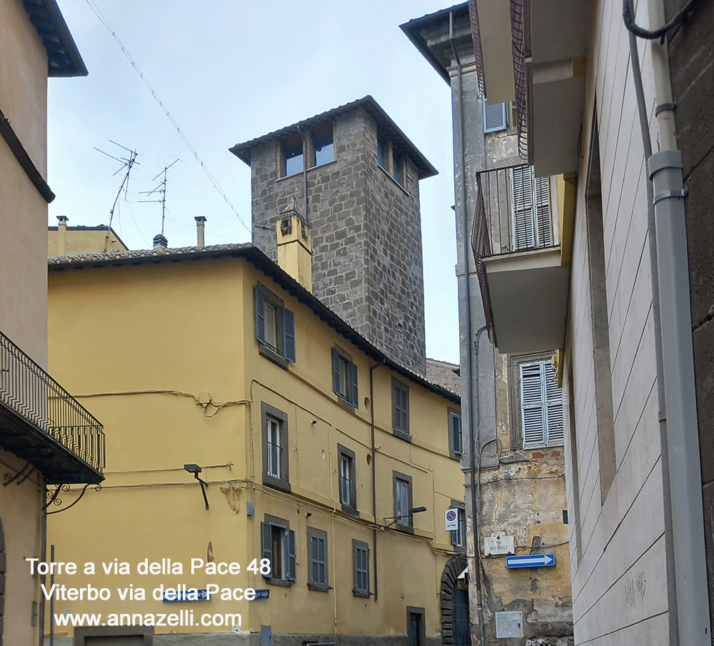 torre a via della pace 48 viterbo centro storico info e foto anna zelli