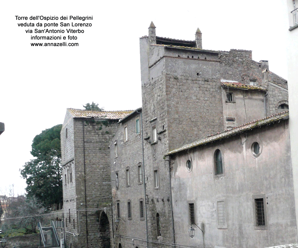 torre all'ospizio dei pellegrini via sant'antonio viterbo info e foto anna zelli