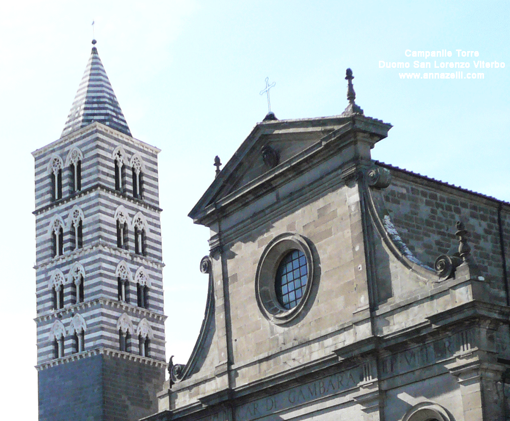 Torre campanile duomo san lorenzo piazza san lorenzo viterbo viterbo info e foto anna zelli