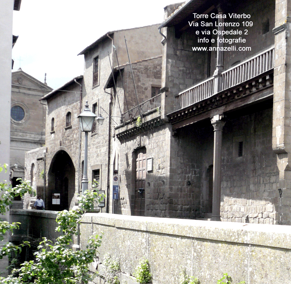 torre csa via san lorenzo 109 e via ospedale 2 viterbo centro storico info e foto anna zelli