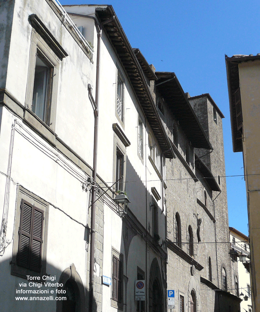 torre chigi ex caetani via chigi viterbo centro storico info e foto
