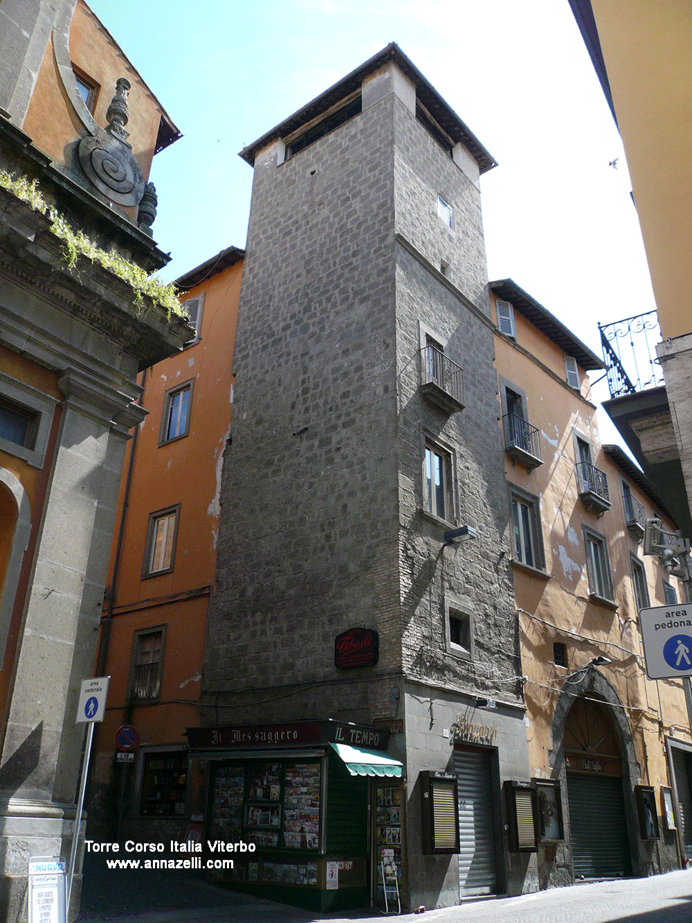 torre corso italia viterbo info e foto anna zelli