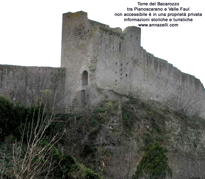 torre del bacarozzo viterbo tra pianoscarano e valle faul info annazelli