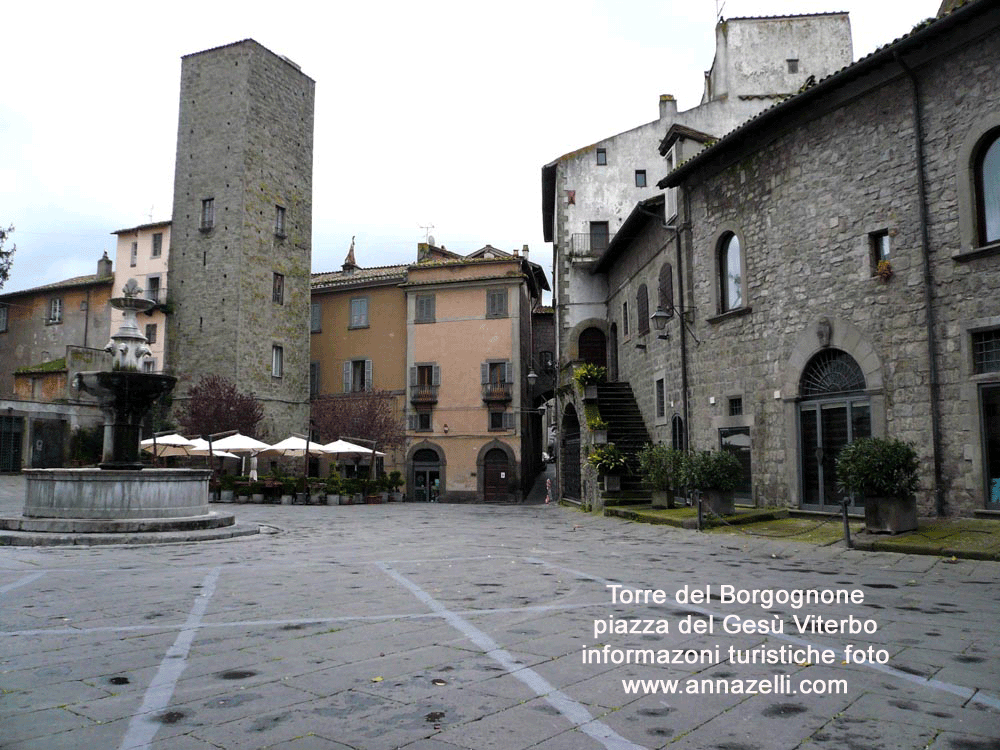 torre del borgognone tra piazza del gesù e via san lorenzo viterbo foto anna zelli