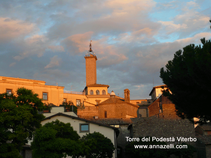 torre del podestà vista dal sacrario viterbo foto anna zelli