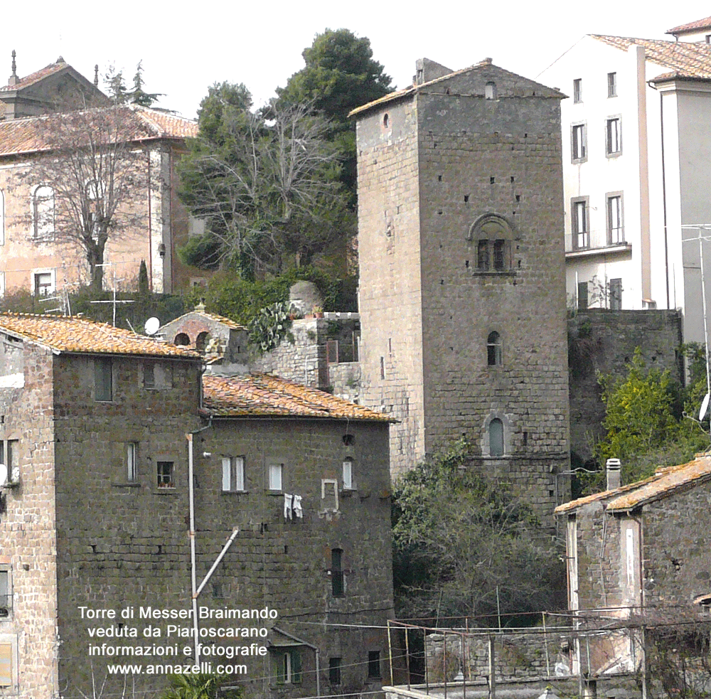 torre di messer braimando veduta da pianoscarano viterbo info e foto anna zelli