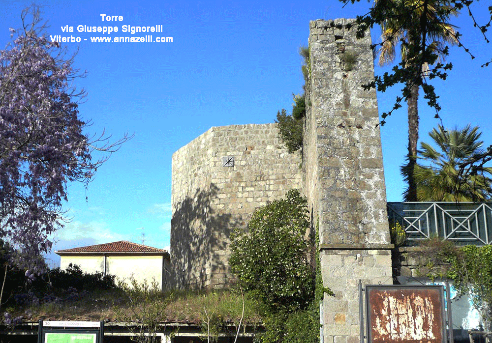 torre esagonale via giuseppe signorelli viterbo info e foto anna zelli