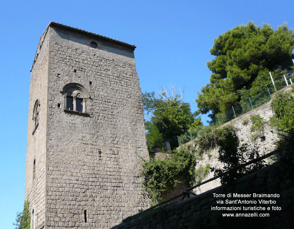 torre di messer braimando ex palazzo oddi via sant'antonio viterbo centro info efoto anna zelli