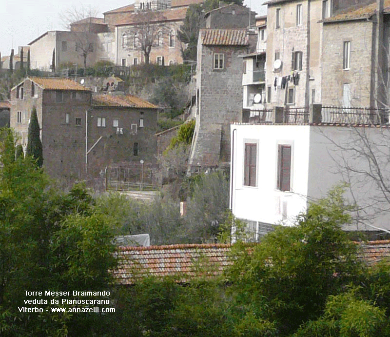torre messer braimando veduta da pianoscarano viterbo info e foto anna zelli