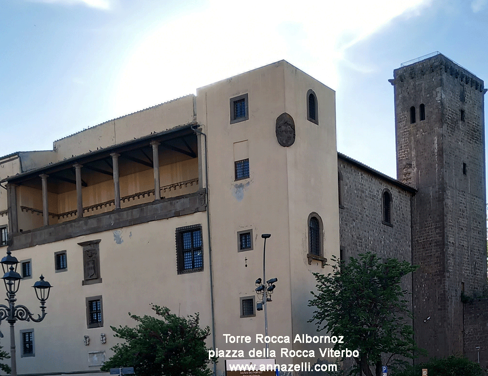 torre rocca albornoz piazza della rocca viterbo