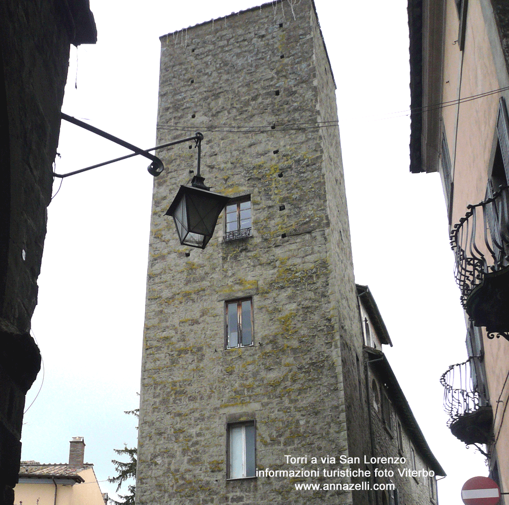 torri via san lorenzo viterbo info e foto anna zelli