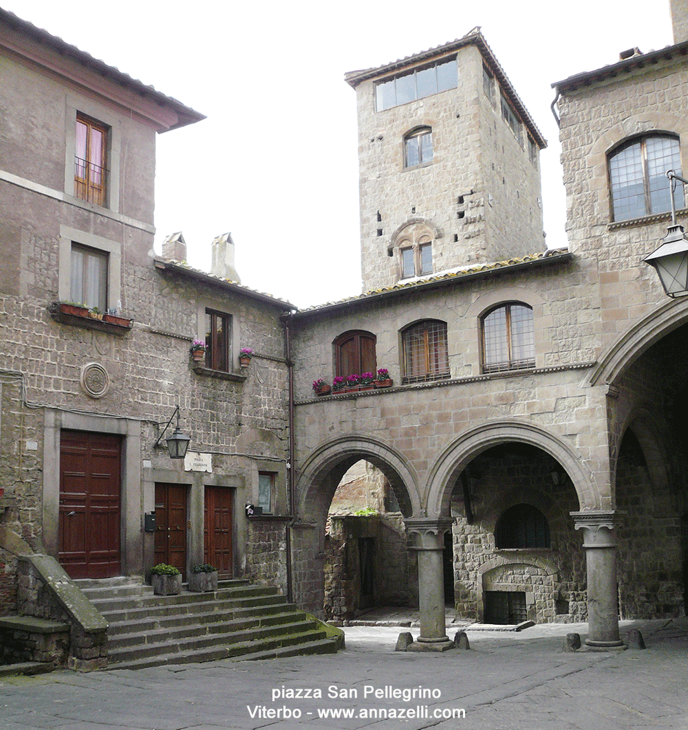 scalinata piazza san pellegrino viterbo info e foto anna zelli