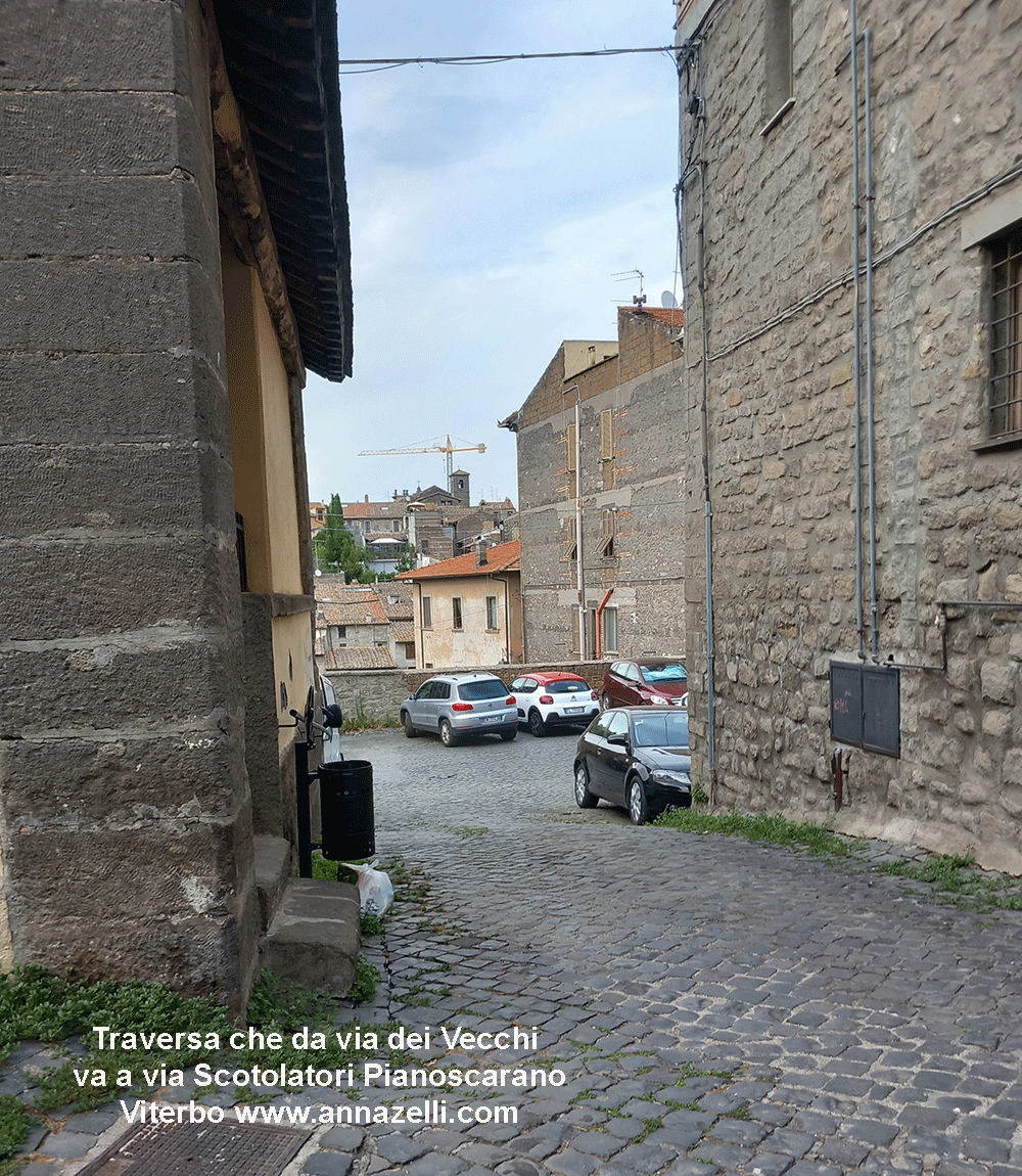 traversa via dei vecchi che va a via scotolatori pianoscarano viterbo info foto anna zelli